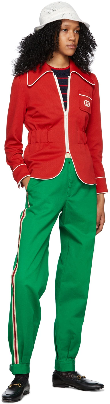 Gucci Womens Trousers in Green