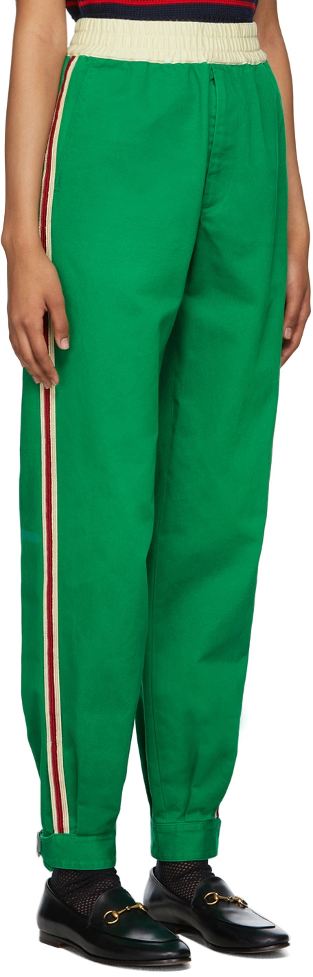 Gucci Womens Trousers in Green