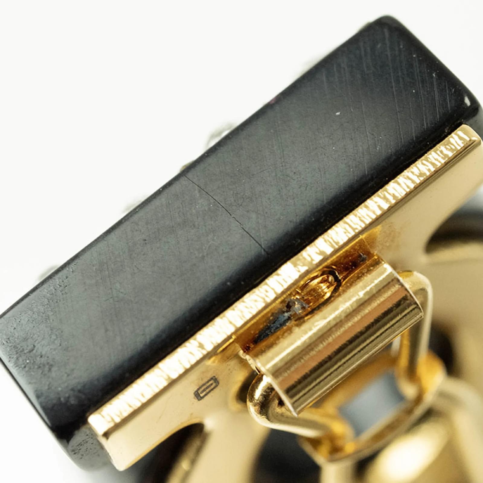 Gucci Womens Crystal-Embellished Logo Hair Clip