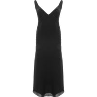 RAEY Womens Bust Cup Deep V-Neck Slip Dress in Black