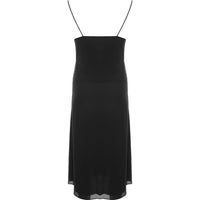 RAEY Womens Bust Cup Deep V-Neck Slip Dress in Black