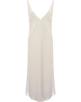 RAEY Womens Bust Cup Deep V-Neck Slip Dress in White