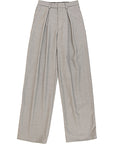 RAEY Womens Wide Leg Tapered Hem Trousers in Grey