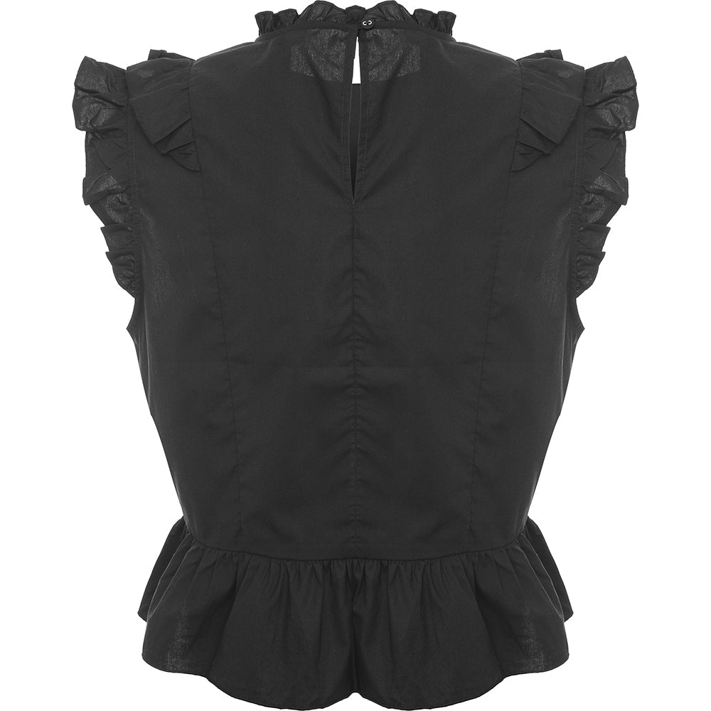 Oasis Womens Blouse in Black