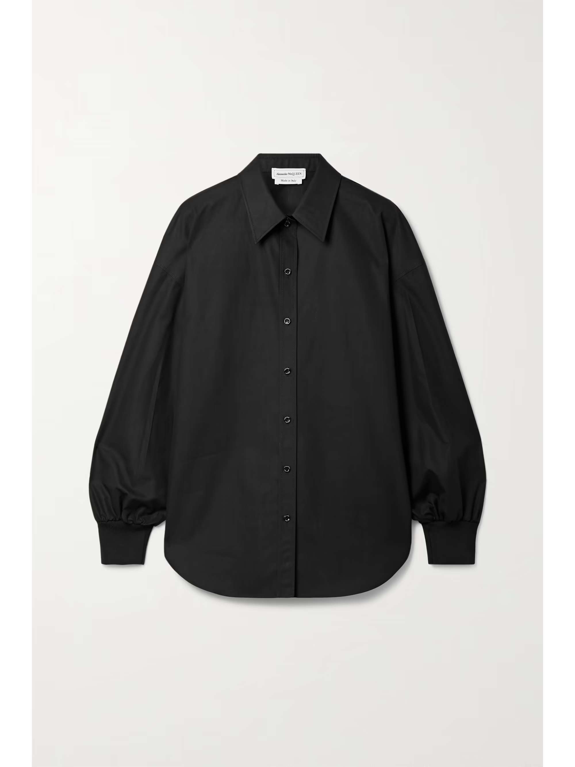 Alexander Mcqueen Women's Long Sleeve Shirt in Black