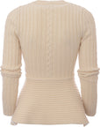 Alexander Mcqueen Womens Asymmetric Cashmere Sweater In White