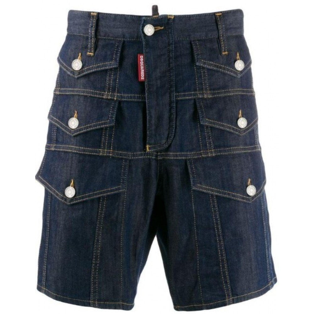 Dsquared2 Men's Mid-Length Shorts in Blue