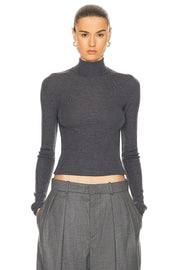 Womens Wardrobe.Nyc Light Roll Necks In Grey
