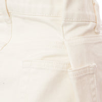 RAEY Womens Fold Denim Shorts in White