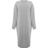 RAEY Womens Recycled Yarn Sweatshirt Dress in Grey