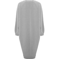 RAEY Womens Recycled Yarn Sweatshirt Dress in Grey