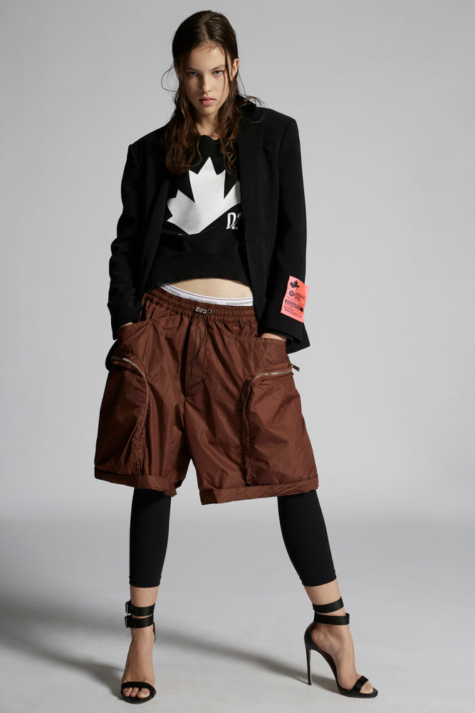 Dsquared2 Women's Mid-Length Shorts in Brown