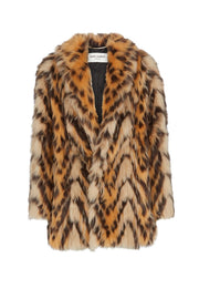 Saint Laurent Womens Coat in Brown