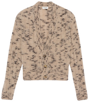 Saint Laurent Womens Cardigan in Beige