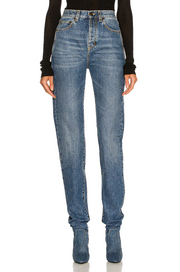 Saint Laurent Womens Jeans in Blue