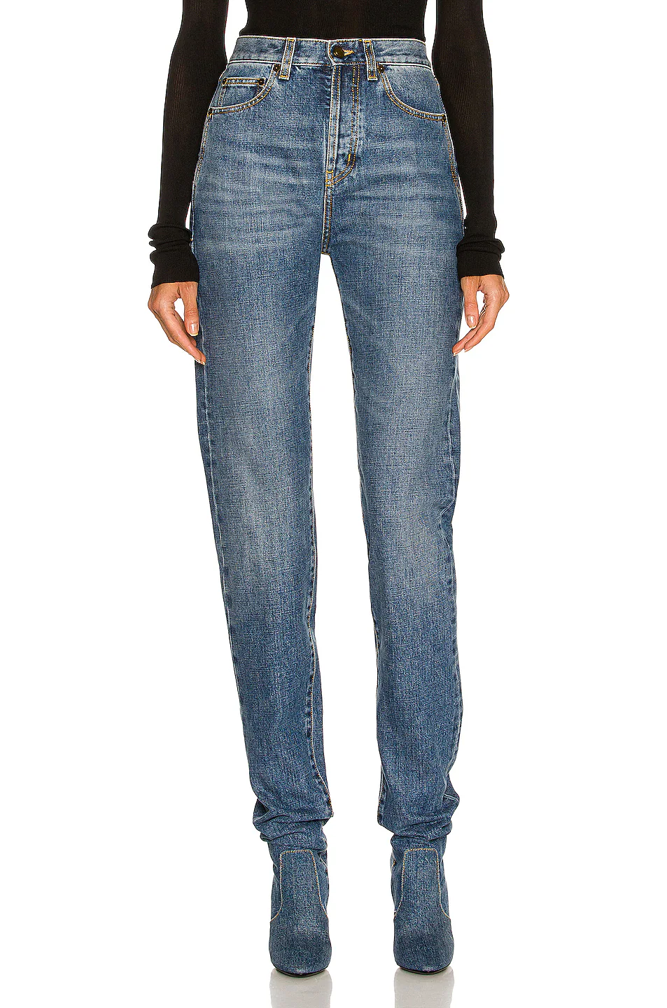 Saint Laurent Womens Jeans in Blue