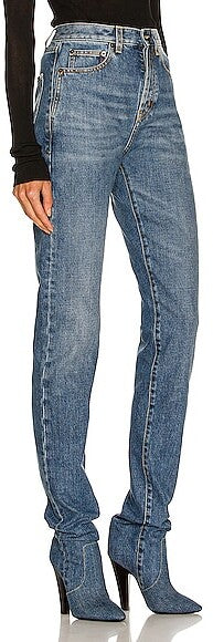 Saint Laurent Womens Jeans in Blue
