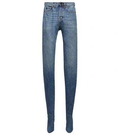 Saint Laurent Womens Jeans in Blue