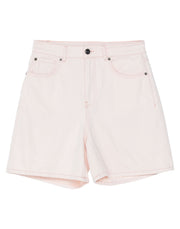 Semicouture Women's High-Waisted Logo Denim Shorts