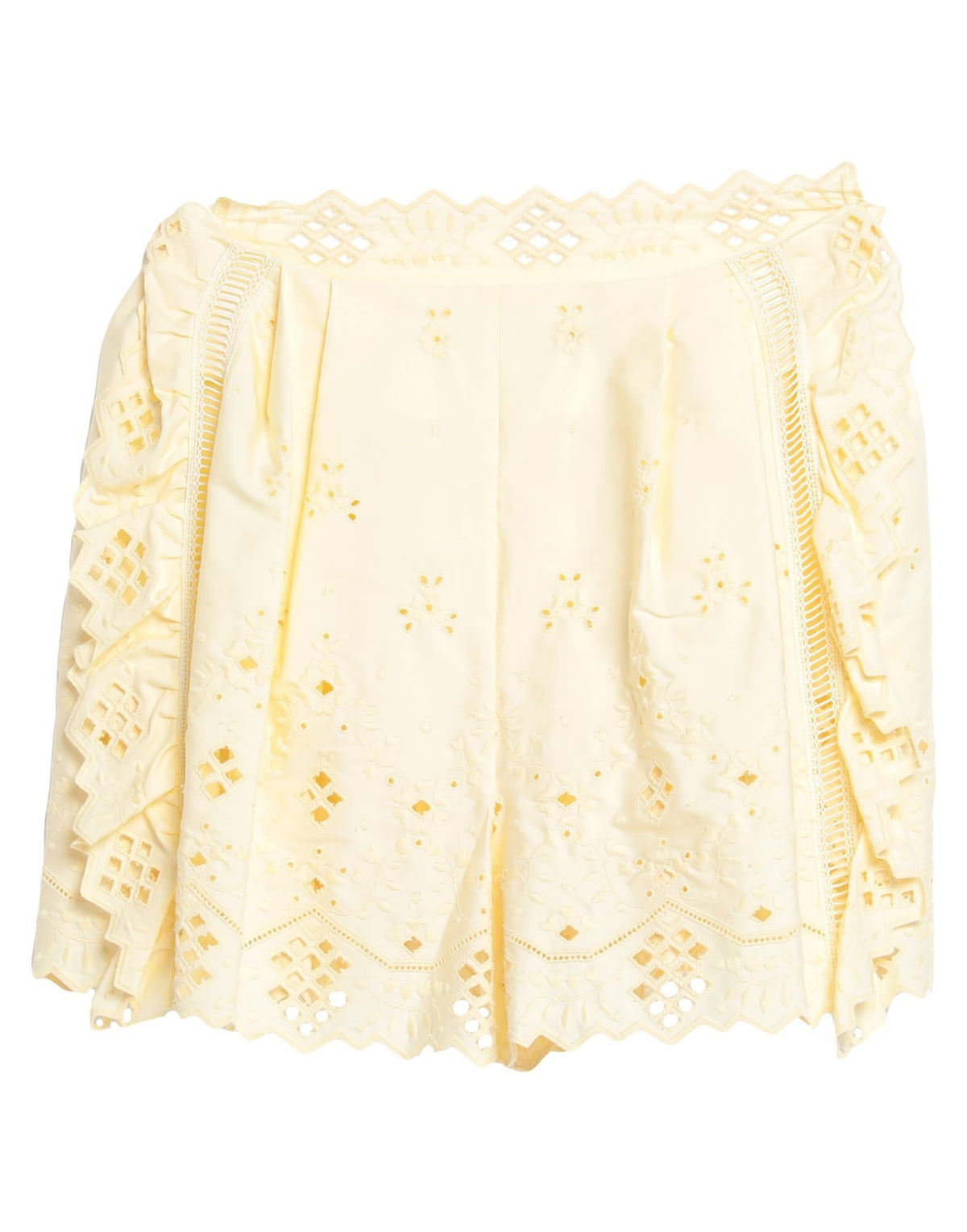 Alberta Ferretti Women's High-Waisted Lace Shorts