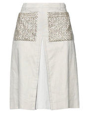 Burberry Women's Flared Zip Midi Skirt