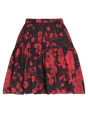 Valentino Garavani Women's Floral Zip Mini Skirt
