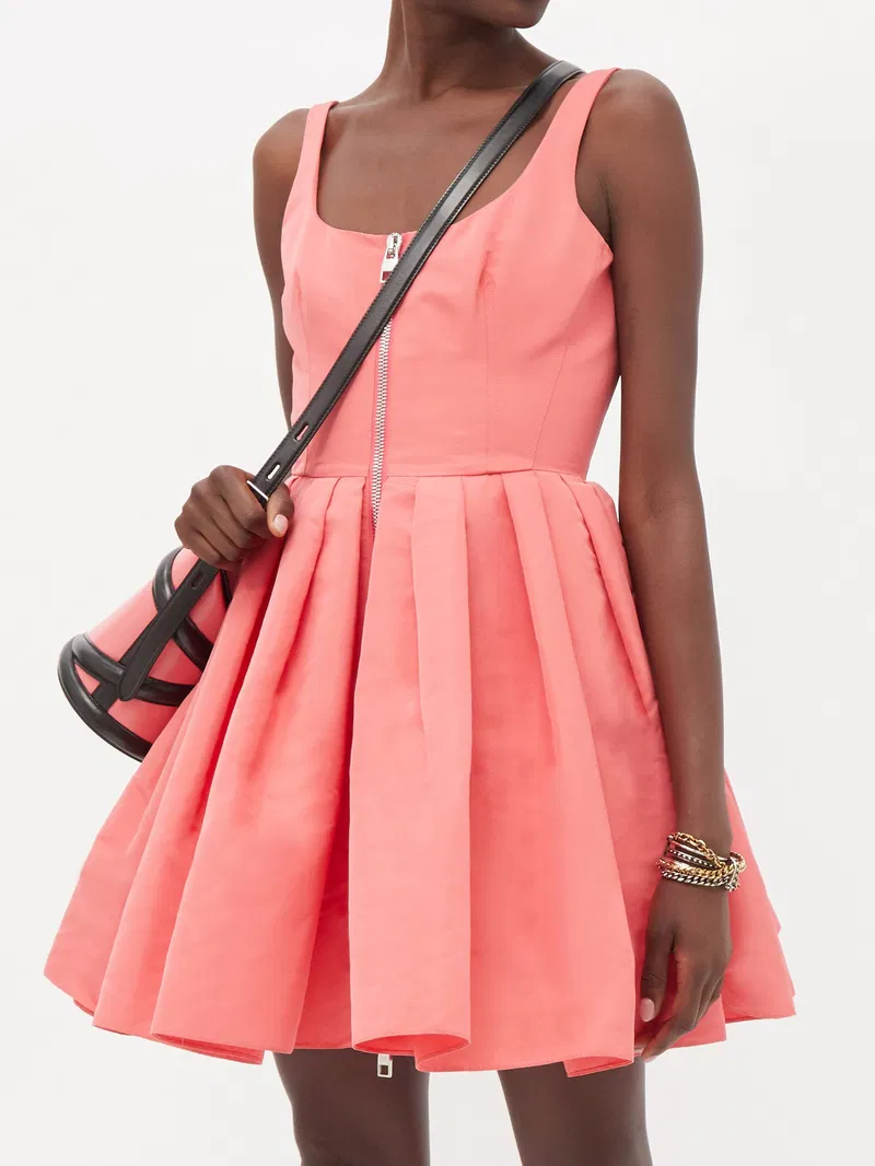 Alexander Mcqueen Women's Mini Dress in Pink