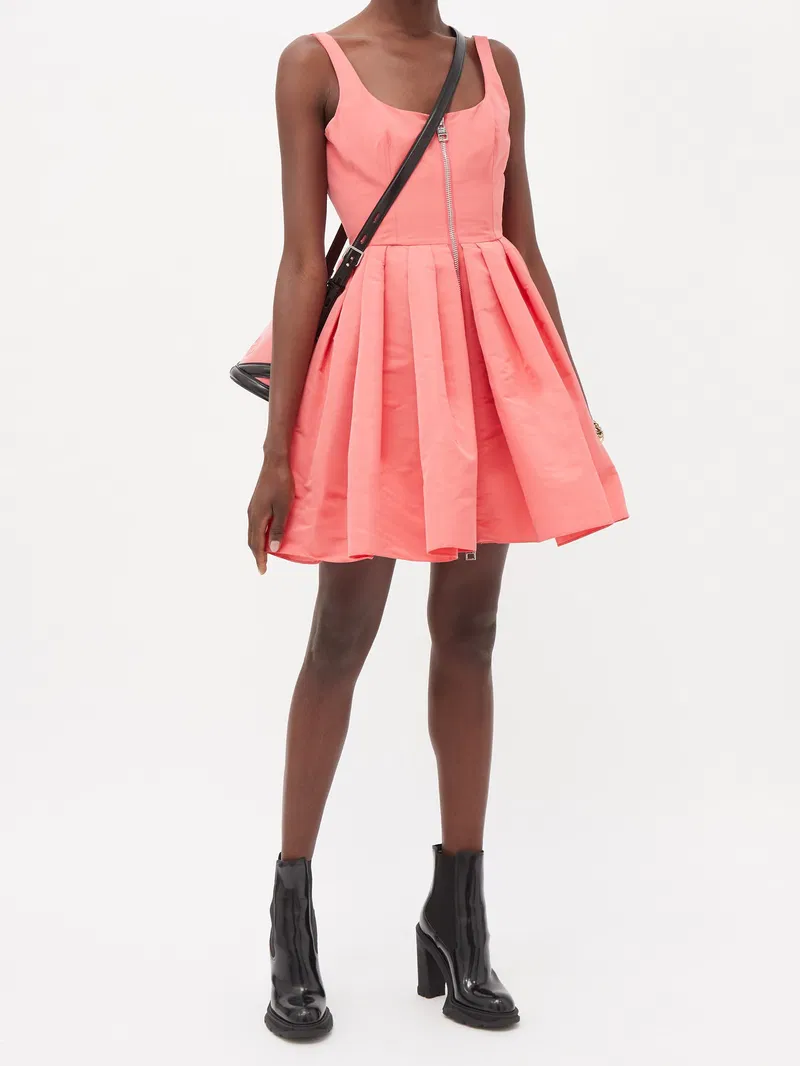 Alexander Mcqueen Women's Mini Dress in Pink