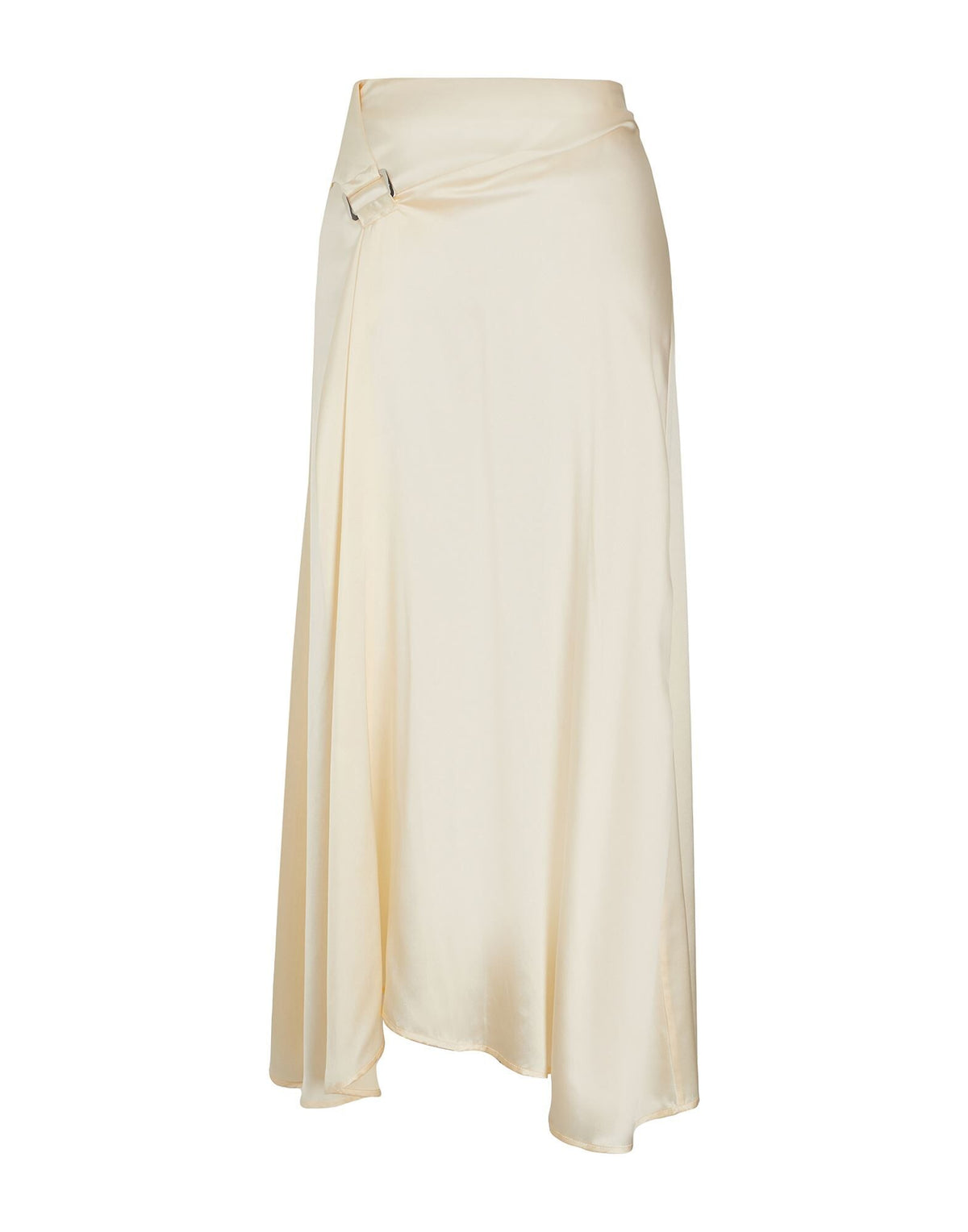 8 by Yoox Women's Flared Satin Maxi Skirt