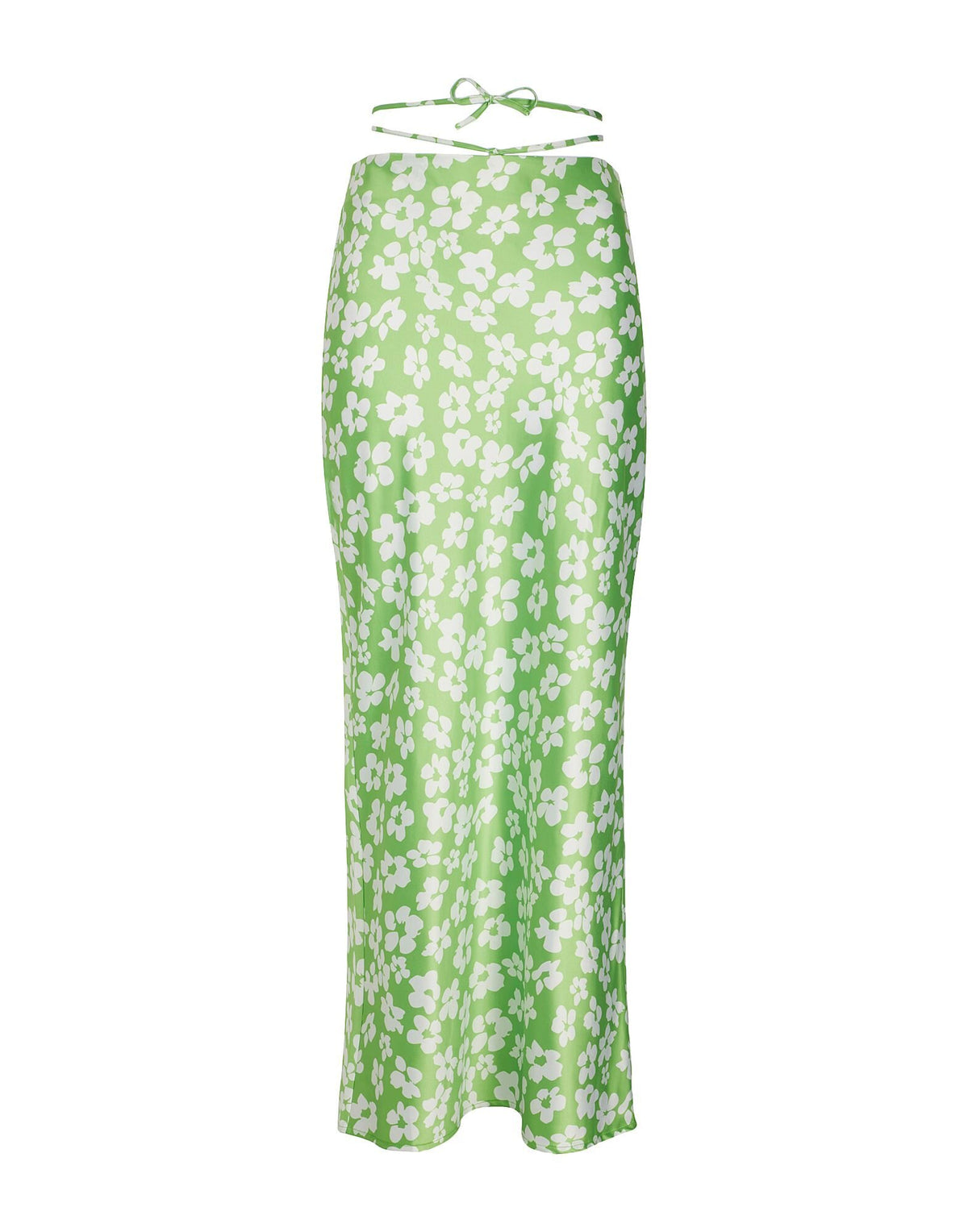 8 by Yoox Women's Satin Floral Maxi Skirt