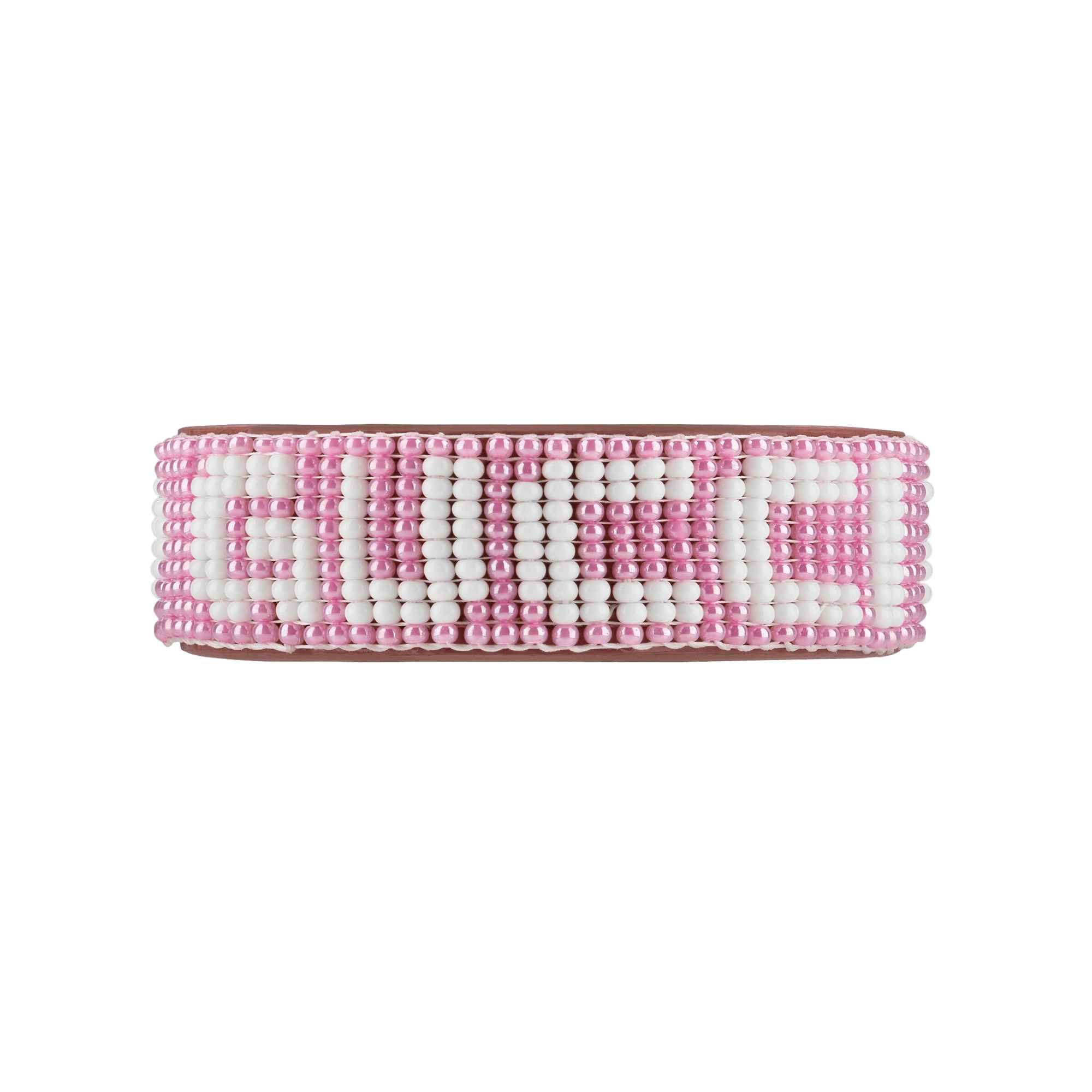 Gucci Womens Beaded-Logo Leather Bracelet