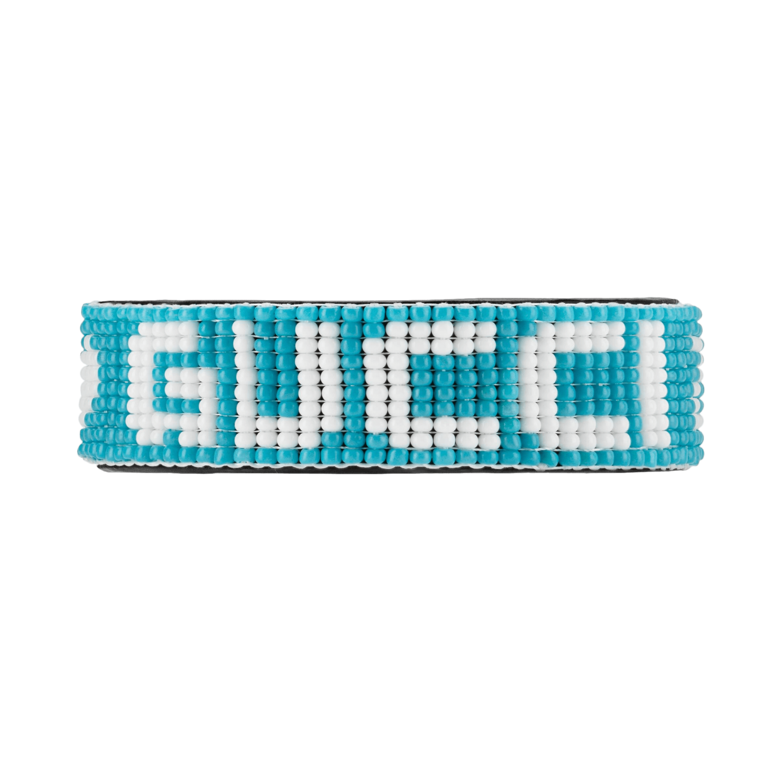 Gucci Womens Ouverture Beaded Leather Bracelet