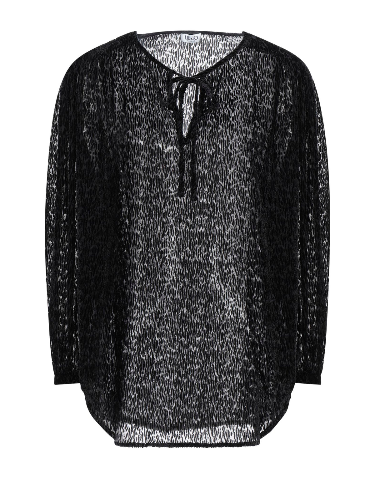 Liu •Jo Women's Crew Neck Velvet Top