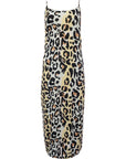 Vila Women's Blue Leopard Vimie Strap Midi Dress