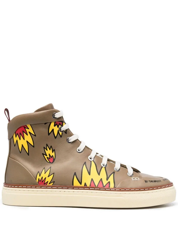 Bally Womens Helsa Sneakers in Brown
