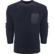 Maison Margiela Mens Crewneck Sweaters In Blue