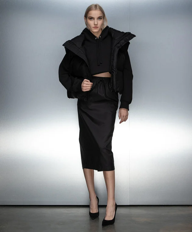 Womens Wardrobe.Nyc Midi Skirts In Black