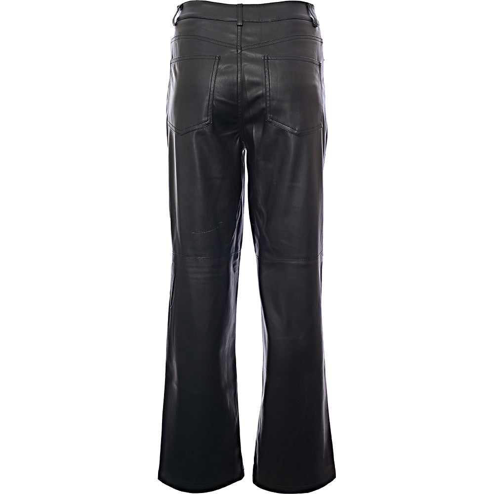 Pimkie Women's Leather Trousers in Black