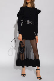Alexander Mcqueen Women's Maxi Dress in Black