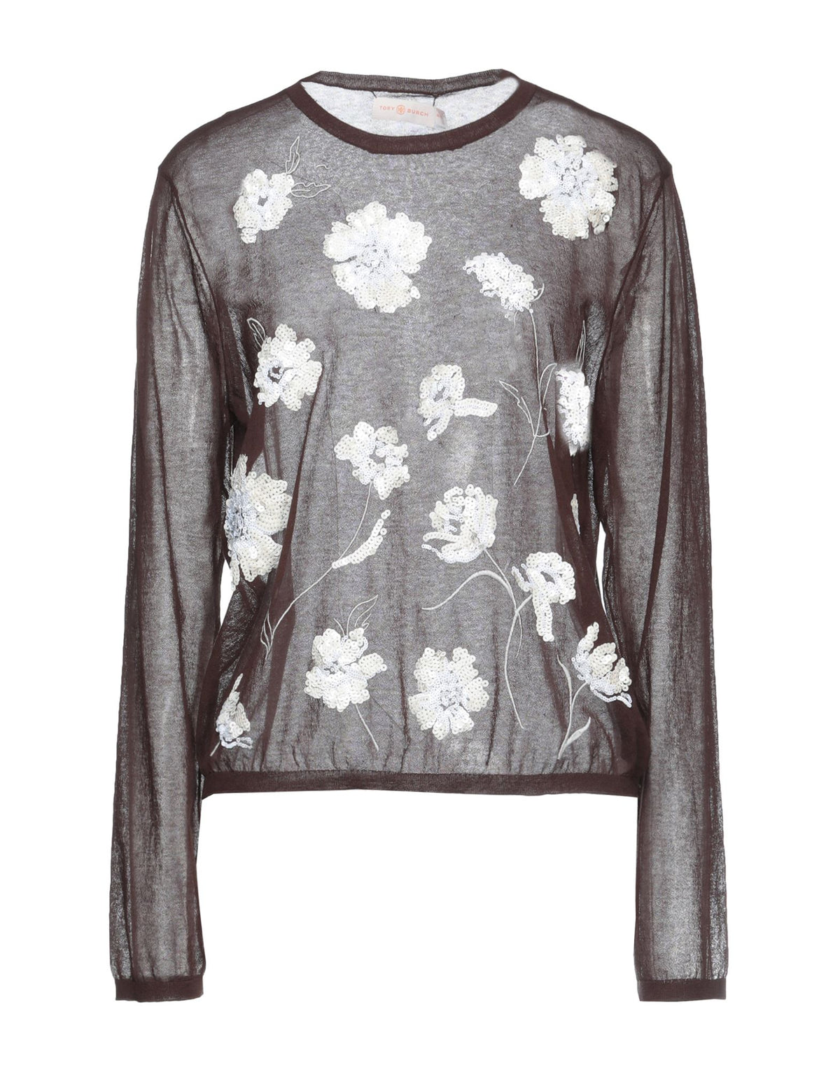 Tory Burch Women's Round Neck Sequin Jumper