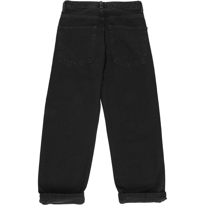 RAEY Womens Organic Dad Jean in Black