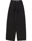 RAEY Womens Organic Fold Jean in Black