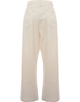 RAEY Womens Organic Fold Jean in White