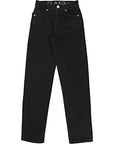 RAEY Womens Organic Track Jean in Black