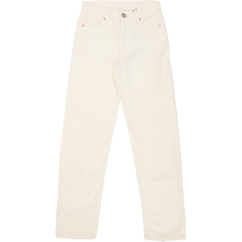 RAEY Womens Organic Track Jean in White