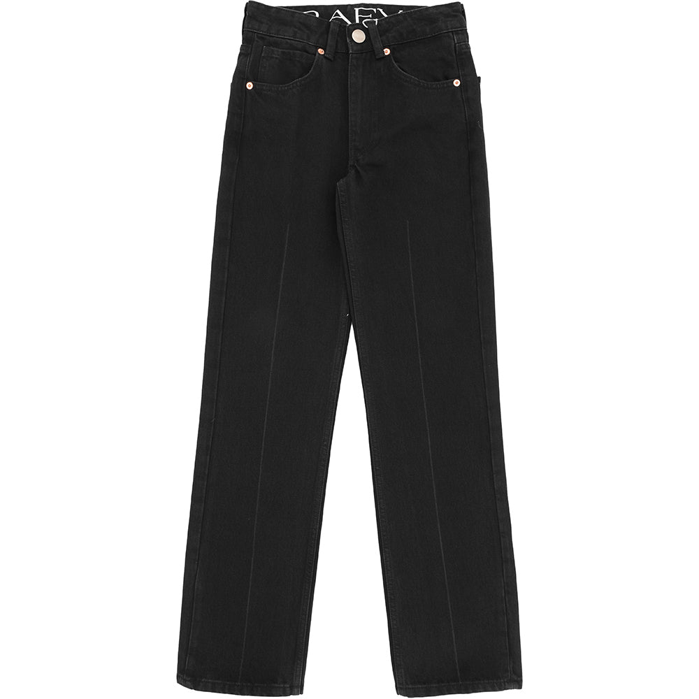 RAEY Womens Organic Push Jean in Black