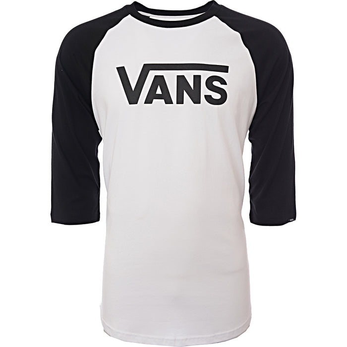 Vans Womens White Classic Logo Raglan T-Shirt