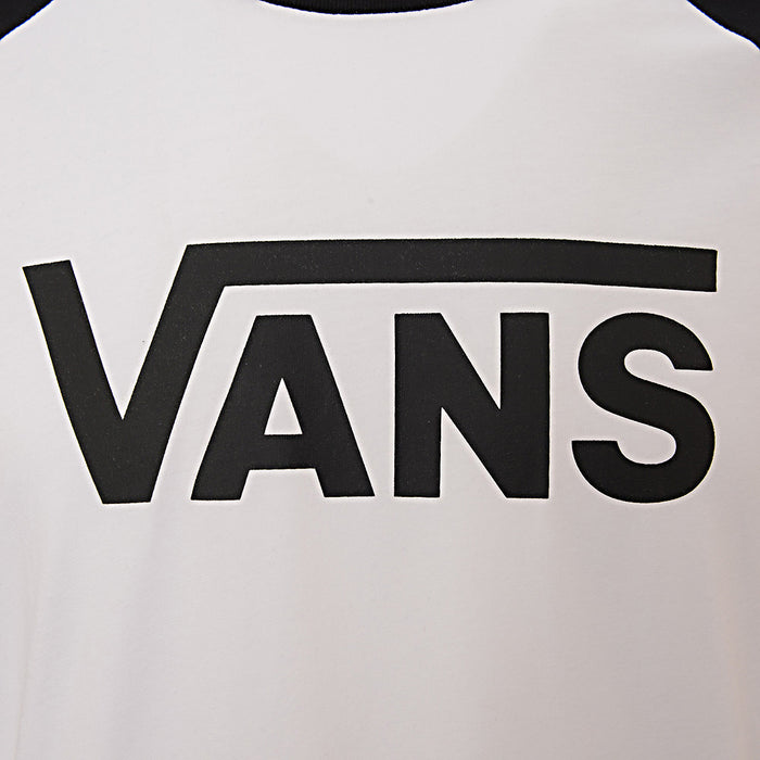 Vans Womens White Classic Logo Raglan T-Shirt