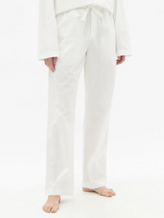 Womens Tekla Fabrics Pyjama Trousers In White