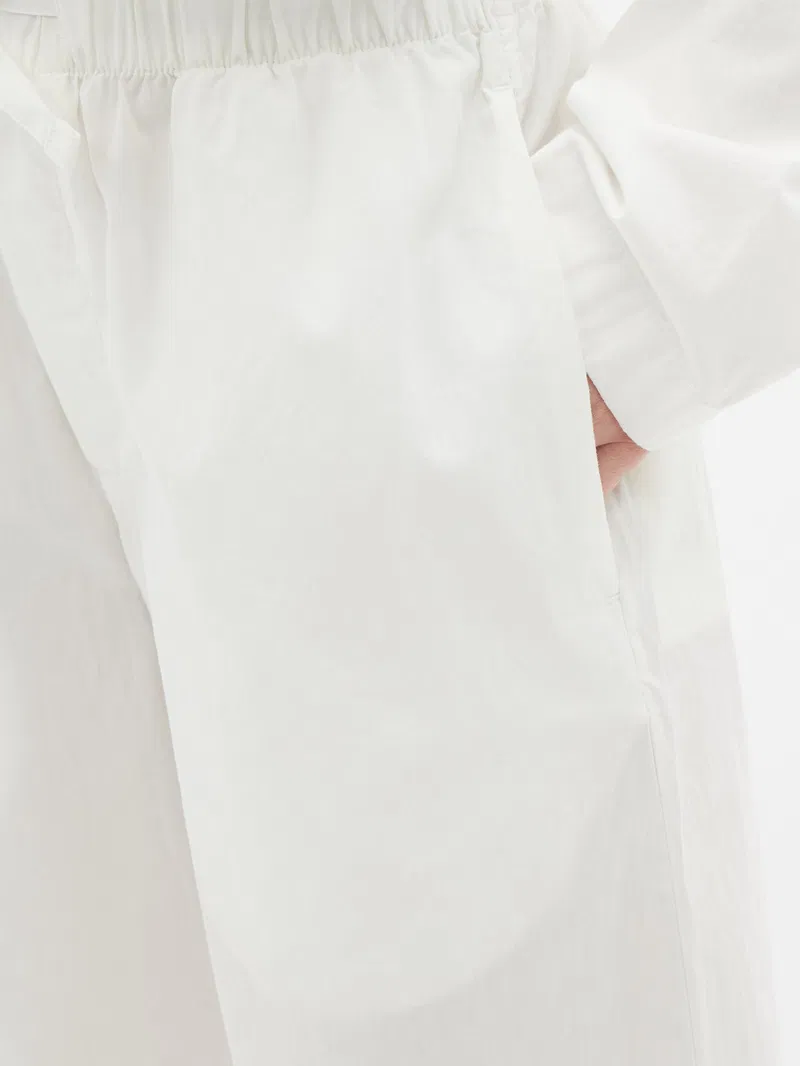 Womens Tekla Fabrics Pyjama Trousers In White